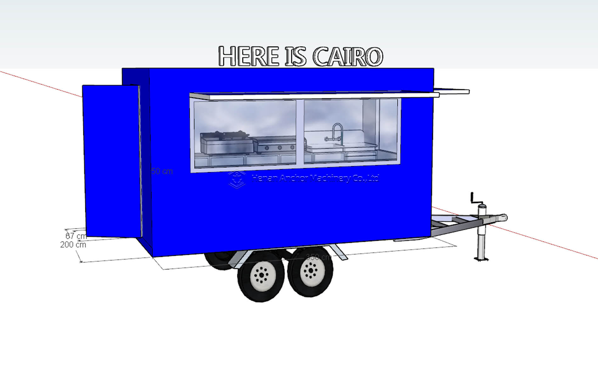 food trailer floor 3D design 1