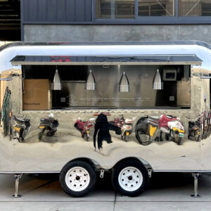 Airstream style food truck trailer