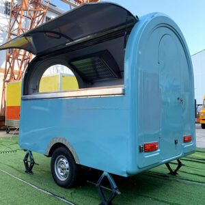 Round food trailer